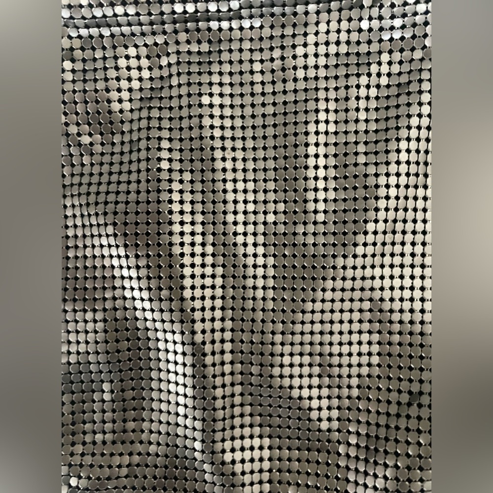 WHITING & DAVIS Gunmetal Metal Mesh Shoulder Bag - Picture 10 of 11